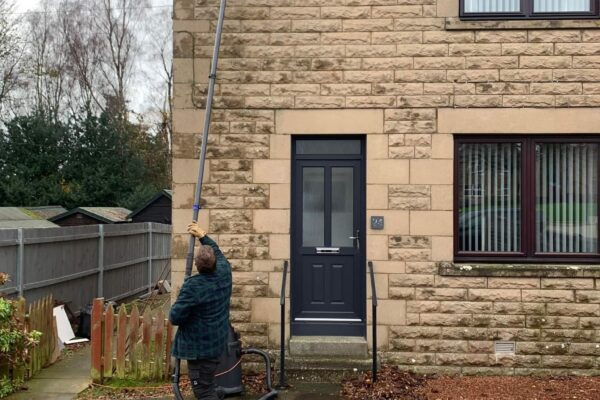 SkyVac gutter cleaning